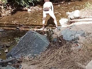 Hay Babe Goes for a Walk on the Greenway