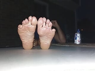 Showing off our soles