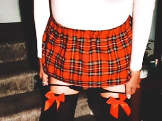 MissyNylonLeggs - Sissy Schoolgirl Happy Halloween 🎃