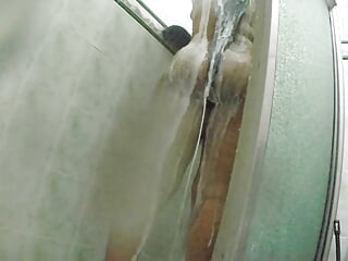 Stepmom Recorded with Home Camera in the Shower